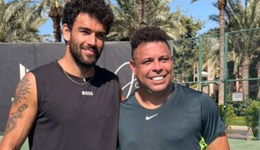 Berrettini e Ronaldo il Fenomeno: lo scatto sui social
