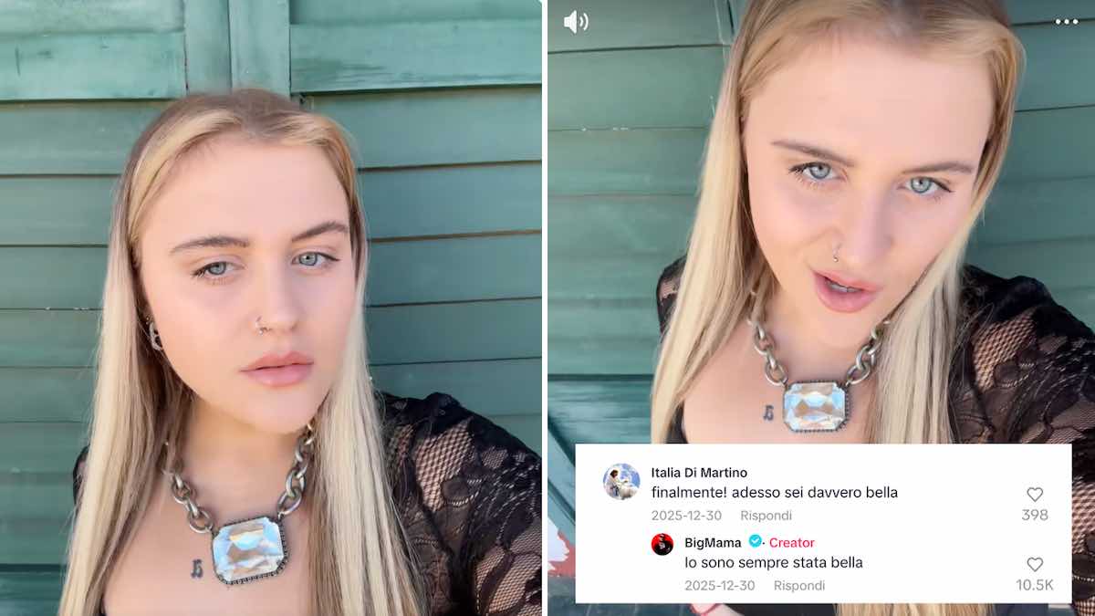 BigMama compare dimagrita sui social, una fan commenta la sua trasformazione: «Adesso sei davvero bella». Come ha risposto lei - Il video