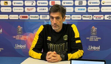 Vanoli verso Trento, Brotto: "Soffriamo l'assenza di Burns"