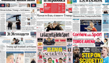 Le prime pagine dei quotidiani di oggi 14 gennaio: la rassegna stampa