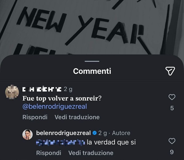 Commento Belén post Capodanno-2