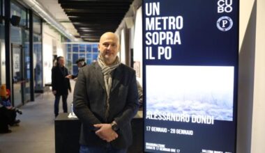 Inaugurata al Cubo la mostra di Alessandro Dondi "Un metro sopra il Po"