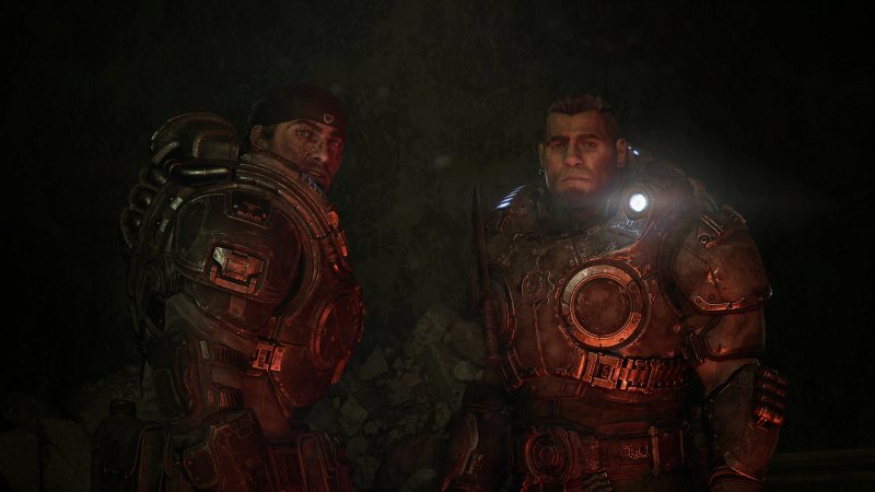 Marcus e Dom in Gears of War: E-Day