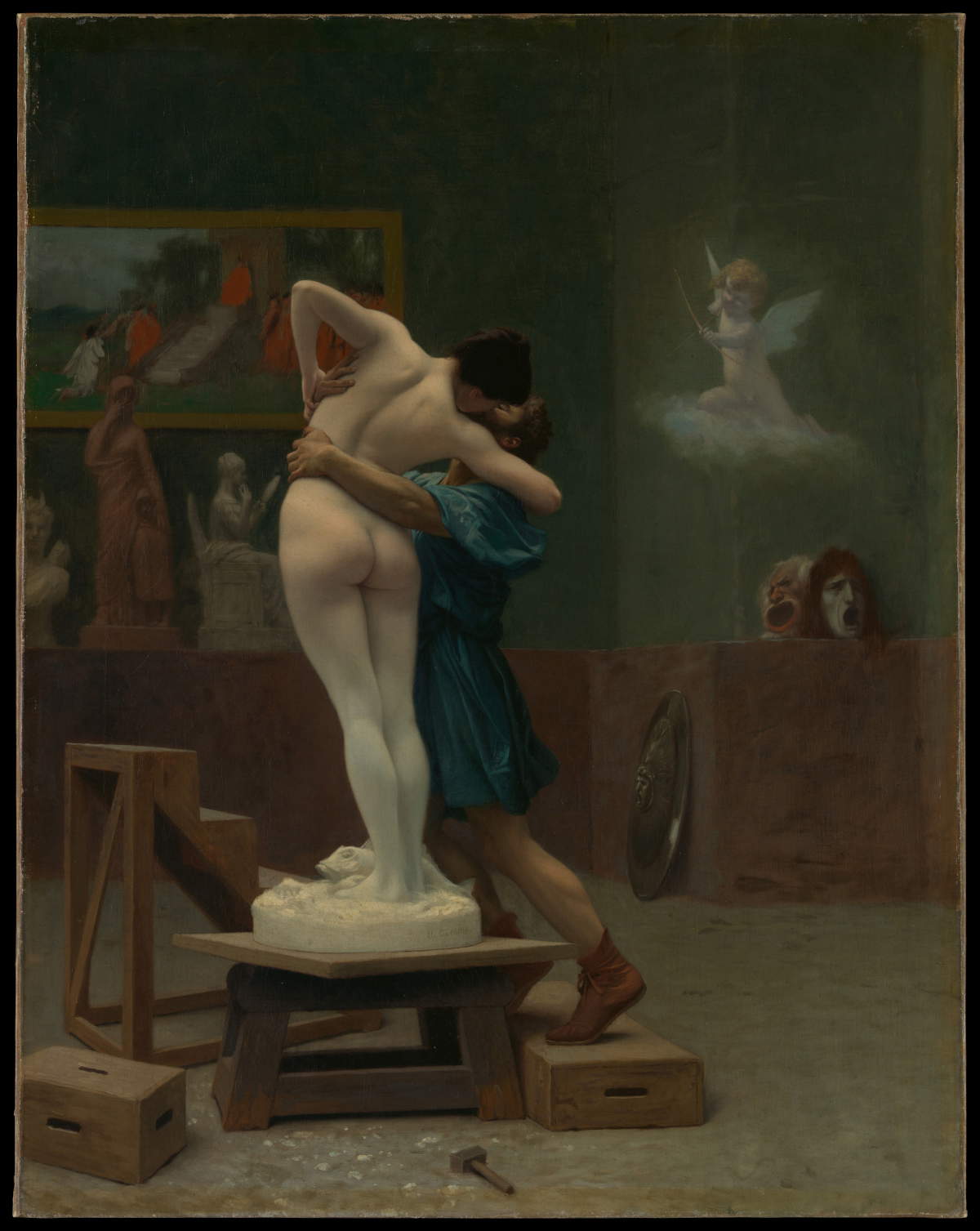 Jean-Leon Gerôme, Pigmalione e Galatea, 1890 circa; New York, Metropolitan Museum of Art)