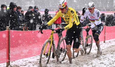 Ciclocross, a Mol caduta e frattura per Van Aert. Per van der Poel ottavo successo di fila
