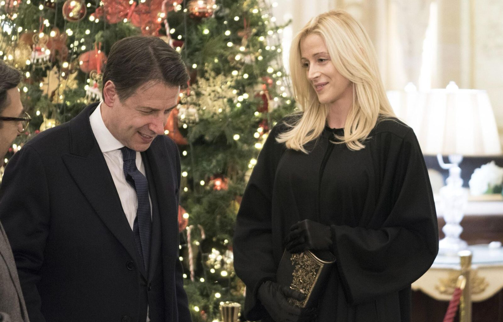 Giuseppe Conte e Olivia Paladino
