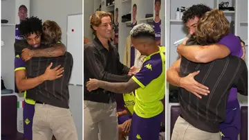 Fiorentina, la visita più bella. Riecco Bove al Viola Park: "Vi voglio bene"