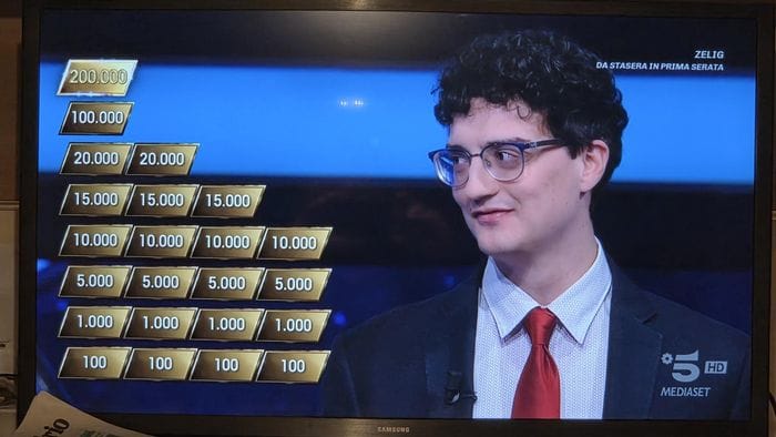 Grosio, Ruota della fortuna: Andrea detronizzato ma è stato grande