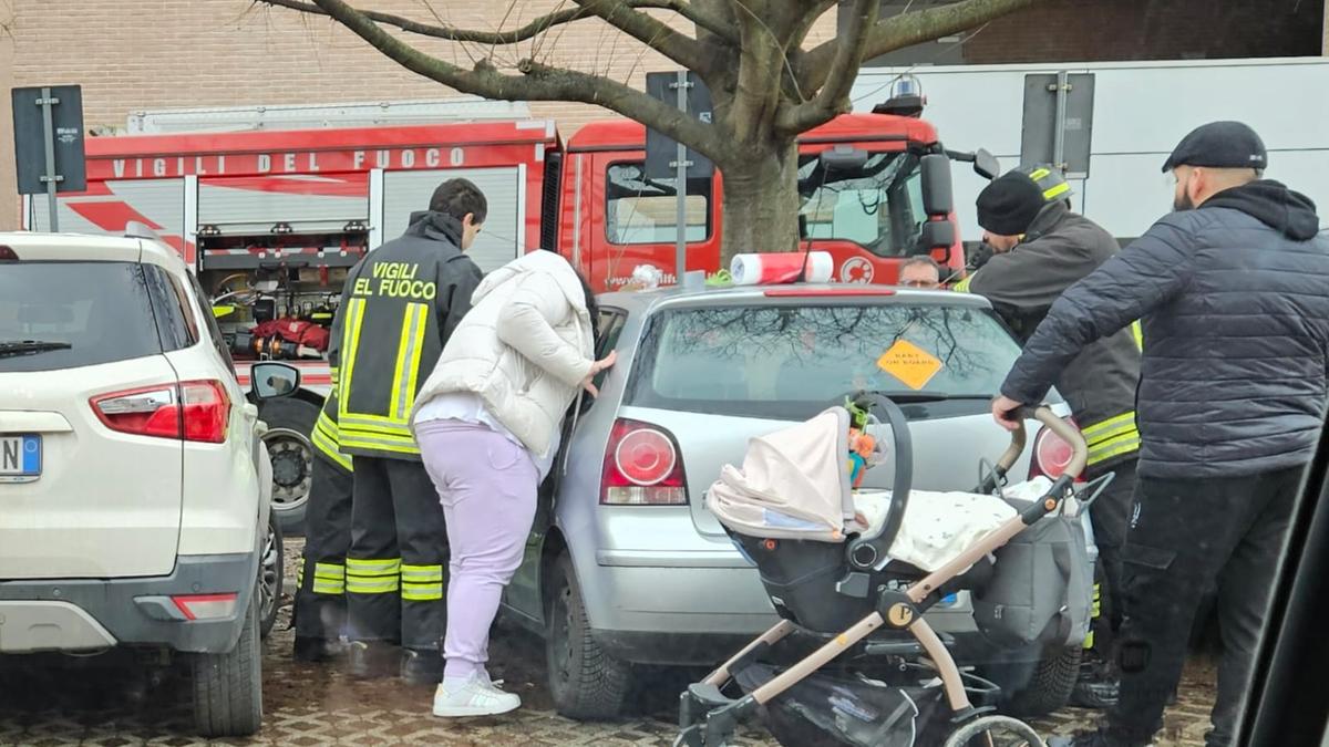 salvata dai vigili del fuoco