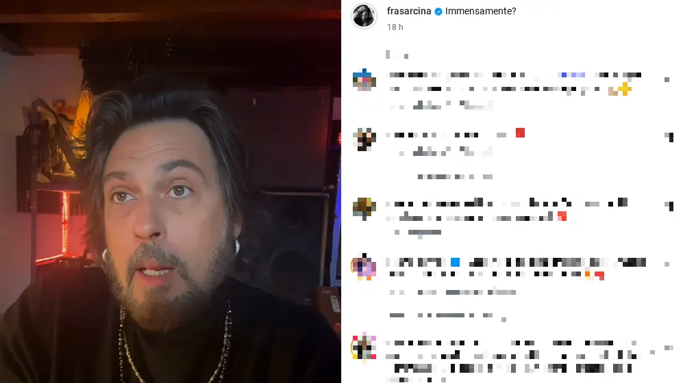 Il post di Francesco Sarcina su Instagram