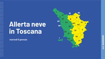 In Toscana scatta l’allerta meteo per neve. Ecco l’elenco dei comuni coinvolti