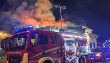 a fuoco il tetto dell'università agraria