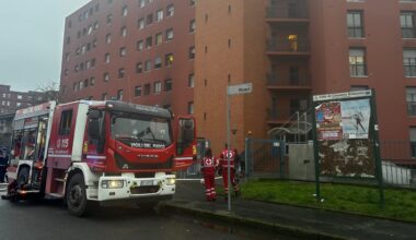 evacuato palazzo di sette piani