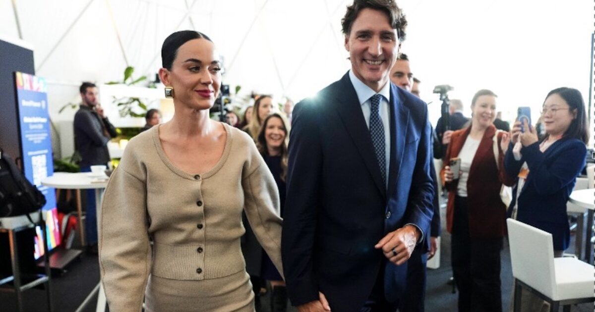Katy Perry a Davos per sostenere Justin Trudeau. Video