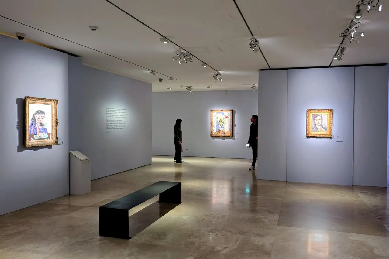 L'allestimento della mostra all'Ara Pacis