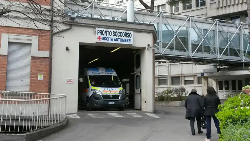 L'entrata del Pronto soccorso di Senigallia