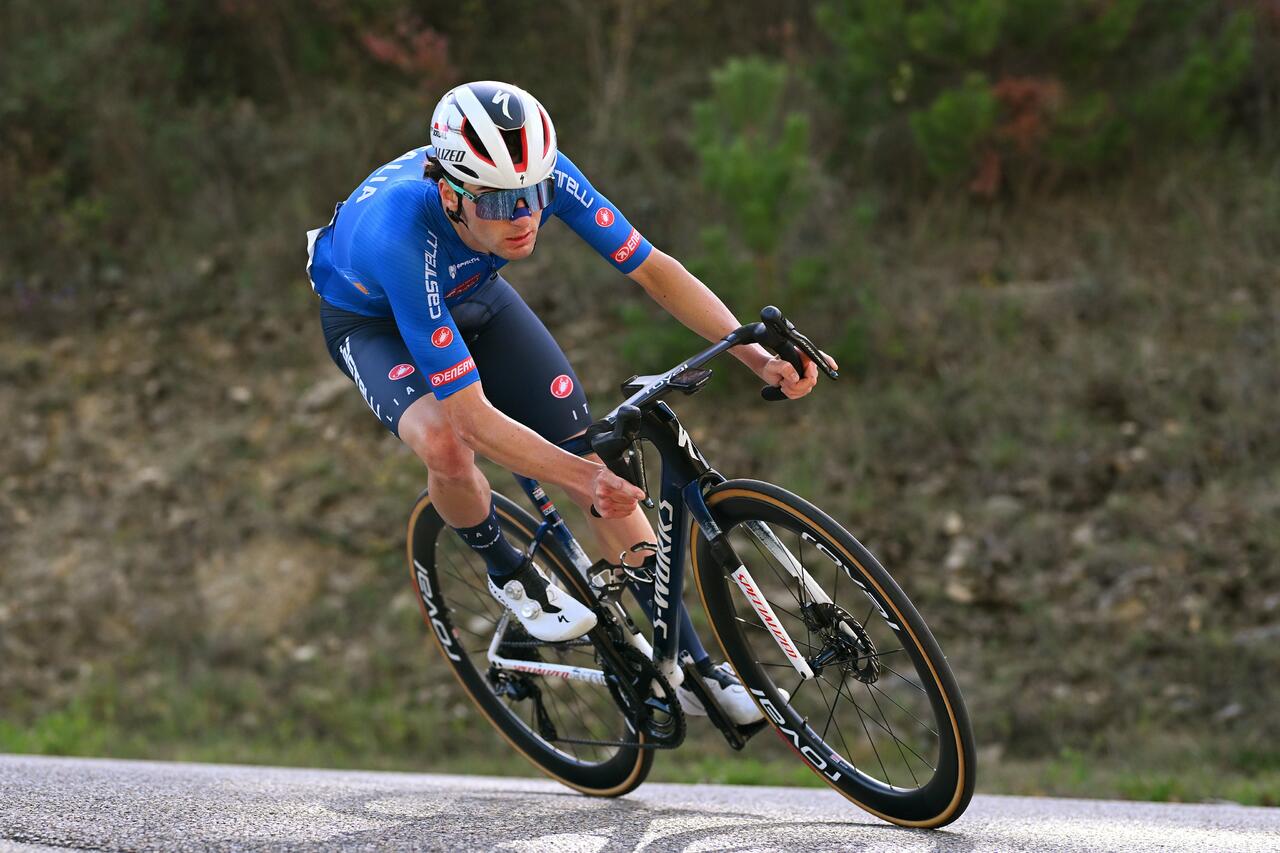 Gianmarco ha corso con la maglia dell'Italia i Mondiali di Kigali e gli Europei in Francia © GettySport via X @soudalquickstep