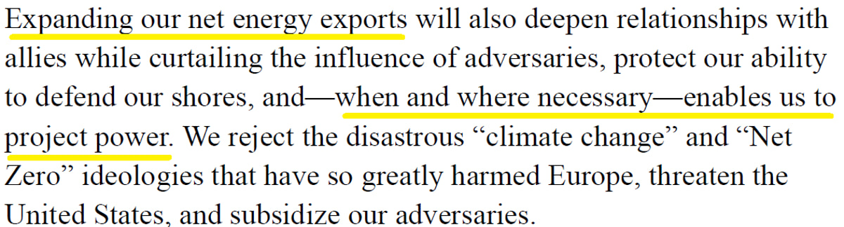 La strategia della Casa Bianca in materia di energia-2