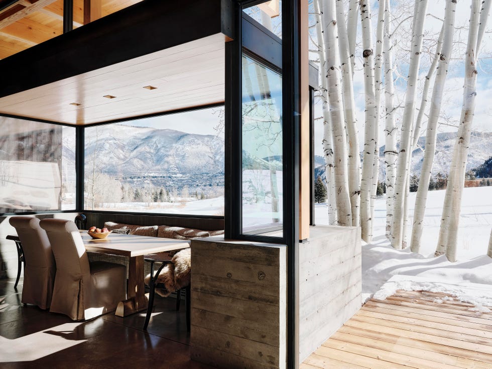 Lake Flato Aspen house lake flato aspen house dining nook
