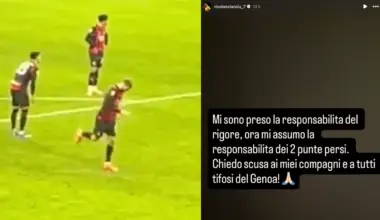 Milan-Genoa: la buca scavata da Pavlovic fa sbagliare Stanciu, che chiede scusa - Primocanale.it