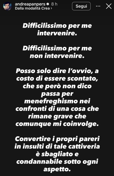 Instagram Story Andrea Pisani Instagram Story Andrea Pisani