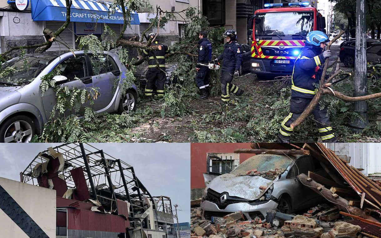 Portogallo devastastato dalla tempesta Kristin: almeno 5 morti. FOTO