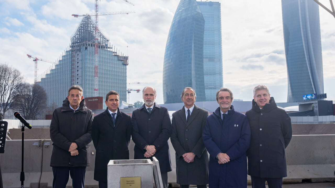 Posata la prima pietra del nuovo centro di produzione Rai: investimento da 120 milioni