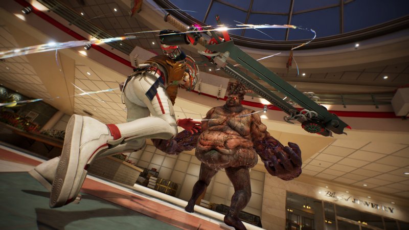 Romeo affronta un nemico speciale in uno dei livelli di Romeo is a Dead Man