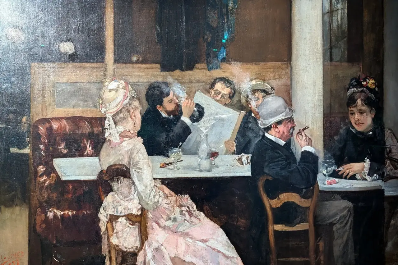 Scena di caffè a Parigi di Henri Gervex