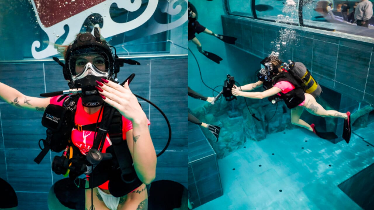 prima diretta subacquea a Y-40