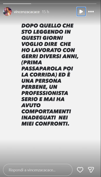 La storia di Vincenza Cacace, foto da Instagram