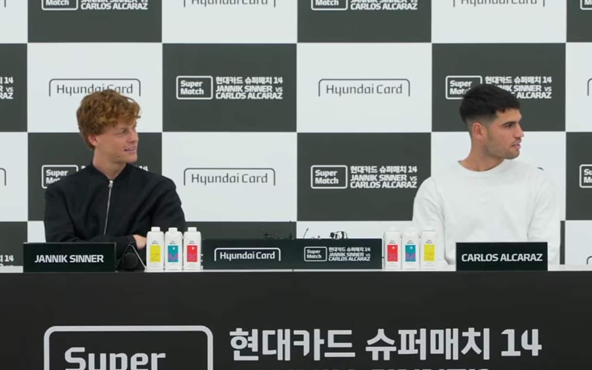 Sinner Alcaraz, match esibizione a Seul: conferenza e ultime news in diretta