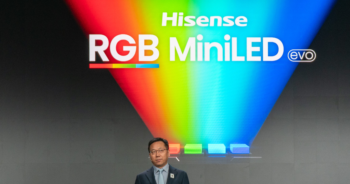 Hisense aggiunge il “blu cielo” alla tripletta RGB: annunciati i pannelli RGB MiniLED evo