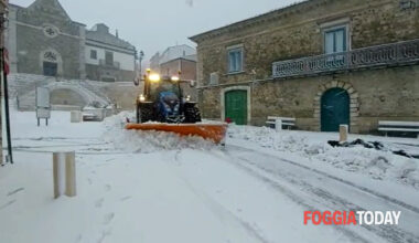 Meteo, allerta neve 7-8 gennaio 2026 in provincia di Foggia