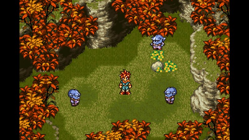 Chrono Trigger fu uno dei primi a non inserire i combattimenti casuali durante l'esplorazione facendo vedere i nemici nelle mappe
