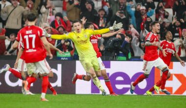 Champions, Trubin qualifica il Benfica allo scadere. Show di Mourinho in panchina