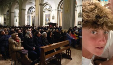 La veglia per Giovanni Tamburi morto a Crans-Montana, l’abbraccio di Bologna. La sorella Valentina e la nonna Letizia in lacrime: “Il dolore è insopportabile”