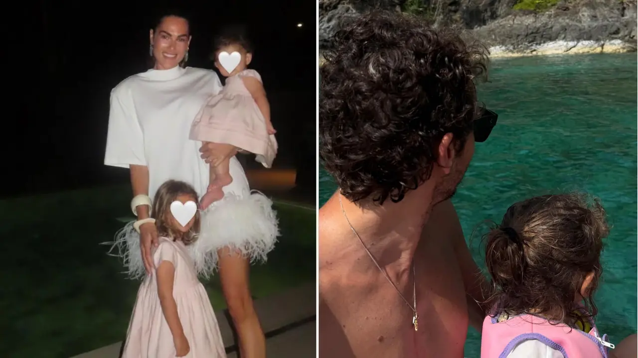 Valentino Rossi con Francesca Sofia Novello e le piccole Giulietta e Gabriella: Capodanno in Thailandia