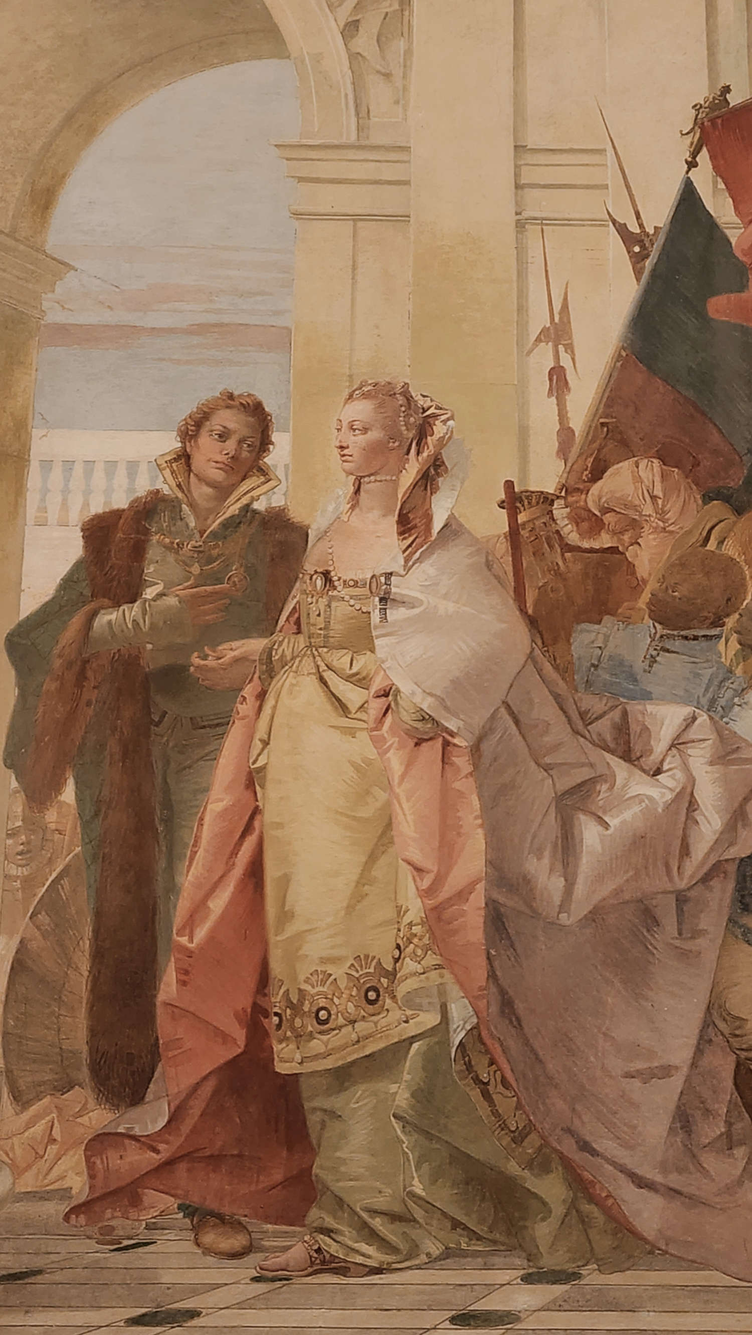 Giambattista Tiepolo, La continenza di Scipione, dettaglio. Foto: Federico Giannini