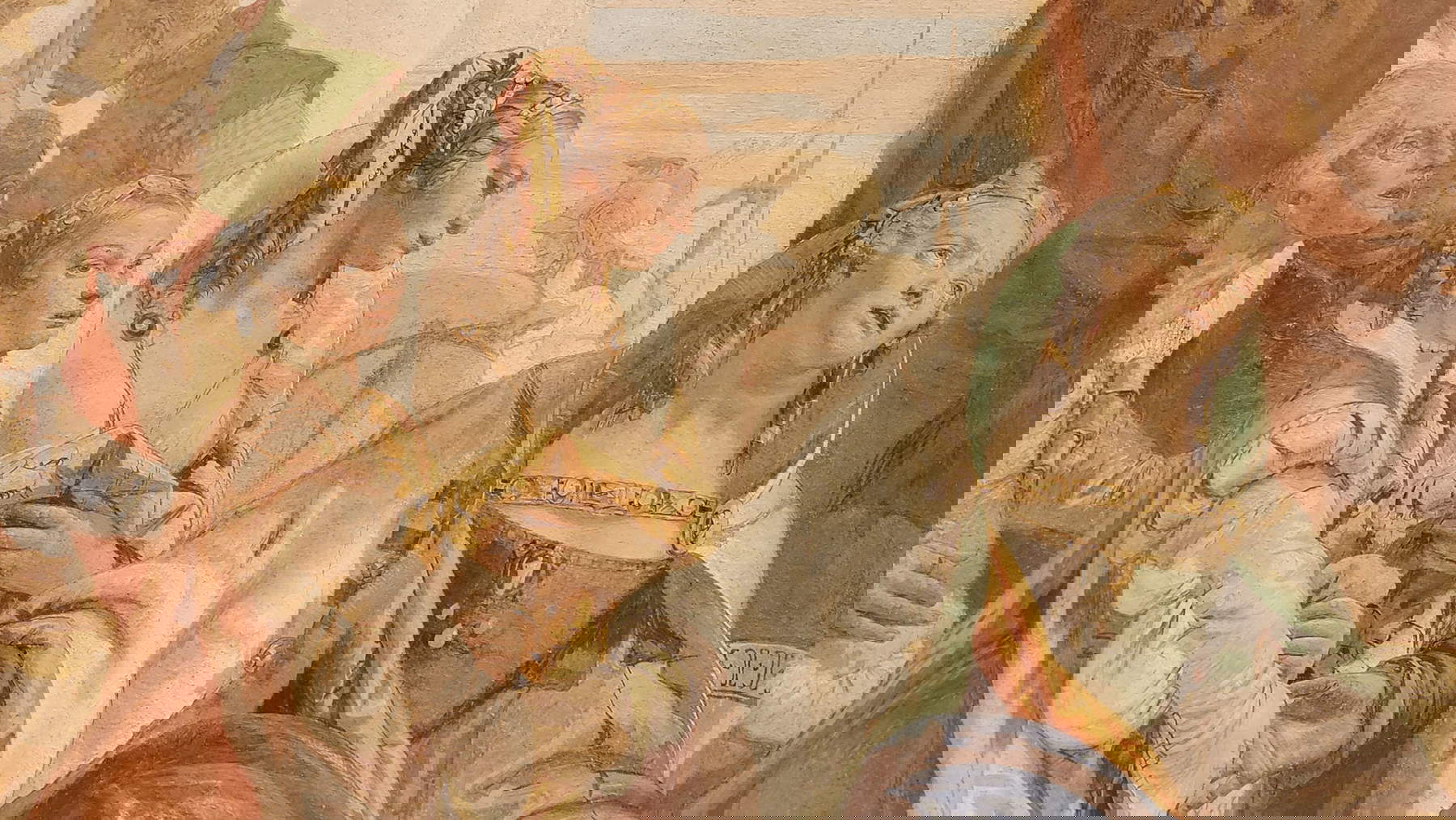 Giambattista Tiepolo, Alessandro Magno e la famiglia di Dario, dettaglio. Foto: Federico Giannini