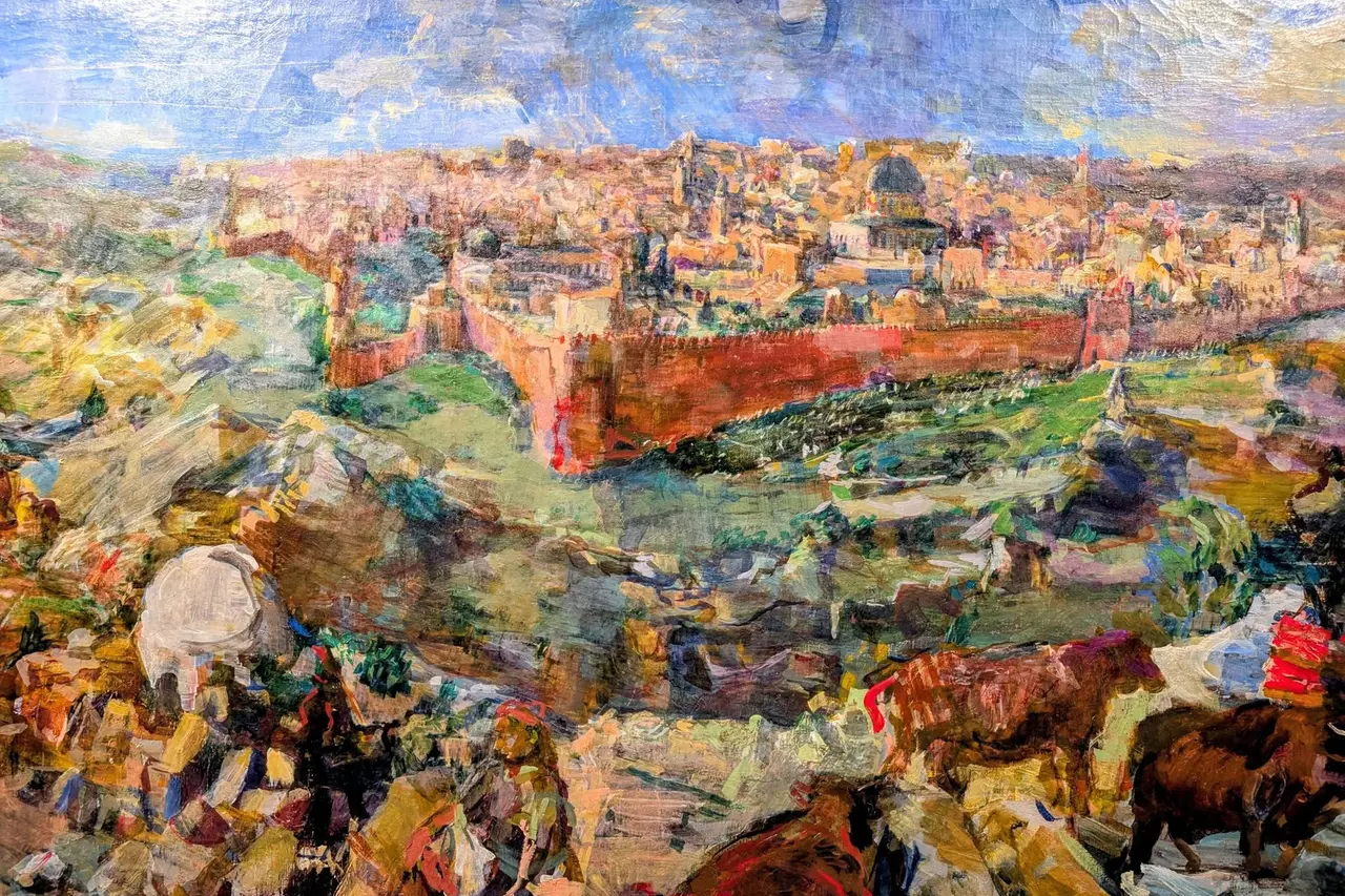 Vista di Gerusalemme di Oskar Kokoschka