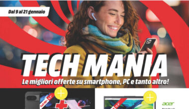 Volantino MediaWorld al 21 gennaio: promo Tech Mania e tanti sconti