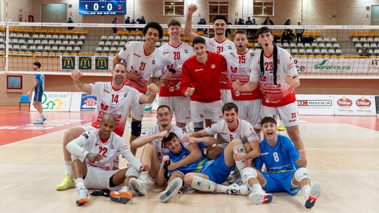 La Gas Sales Bluenergy espugna Soria con un super Bovolenta: 3-1 in Coppa Cev