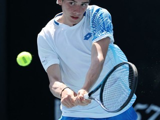 Simone in azione agli Australian Open