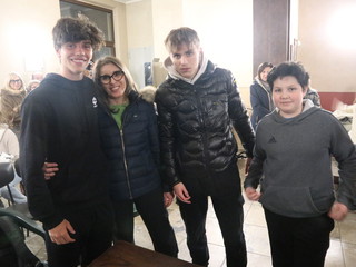 Alcuni momenti della cerimonia tenuta in municipio a Caramagna