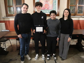 Alcuni momenti della cerimonia tenuta in municipio a Caramagna