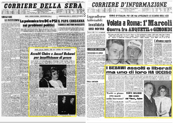 Caso Bebawi, il delitto della Dolce Vita. Farouk il playboy, i coniugi armati di vetriolo, il processo-capolavoro (io accuso te, tu me: assolti)