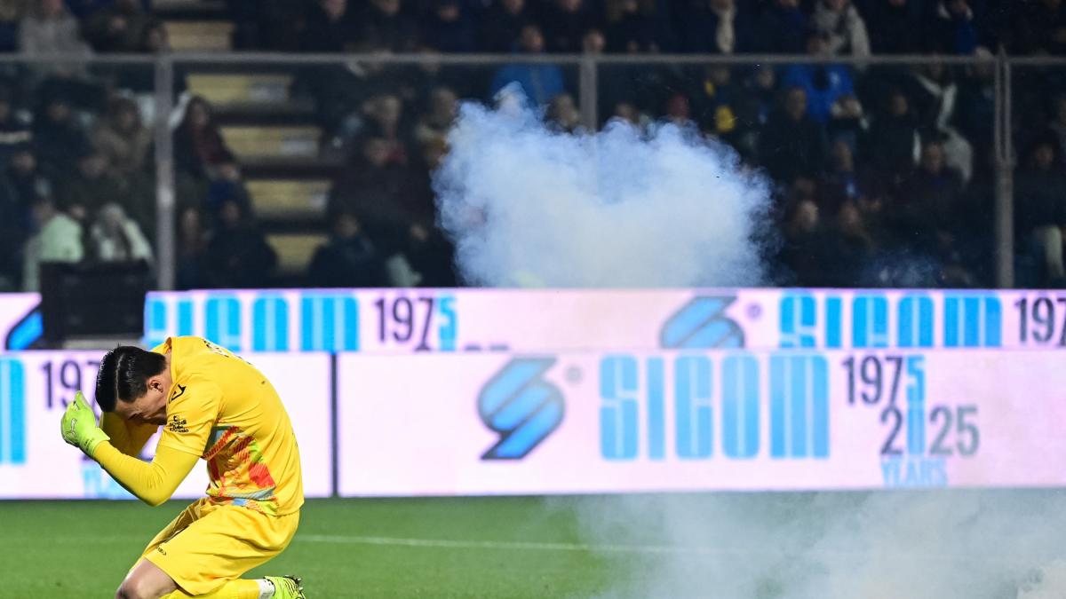 Cremonese-Inter, preso il teppista che ha lanciato il petardo ad Audero