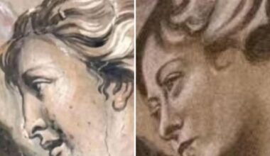 L'angelo col volto di Meloni, «ecco la foto originale prima del restauro». Ma il viso della premier è stato cancellato