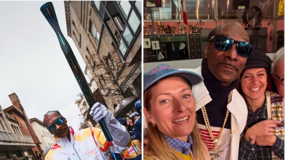 Snoop Dogg tedoforo a Milano e ospite a sorpresa alla Balera dell'Ortica. La titolare: «Ha giocato a bocce con mio papà»